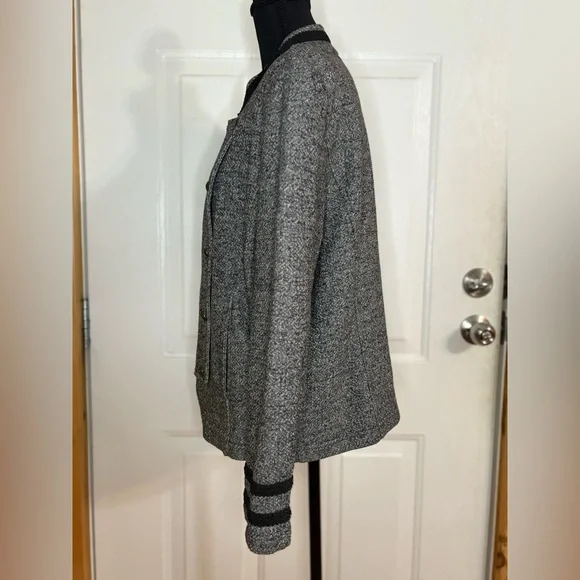 Tommy Hilfiger Women's Marled Military Band Jacket size Large - Picture 4 of 14